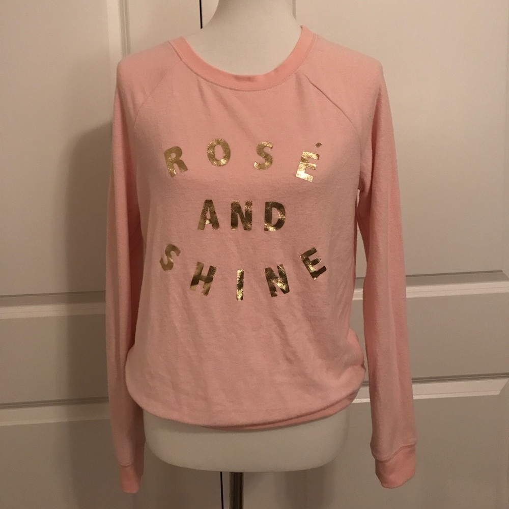 Rosé and shine sweater! NWOT
